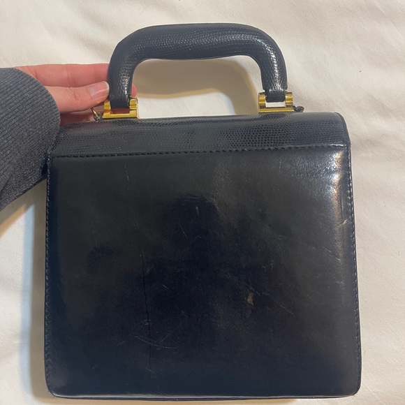 Vintage Jones New York Navy Blue Handbag - Picture 4 of 9